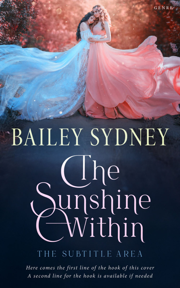 Front view of Oriental Pink #33346 - Premade Fantasy Book Cover