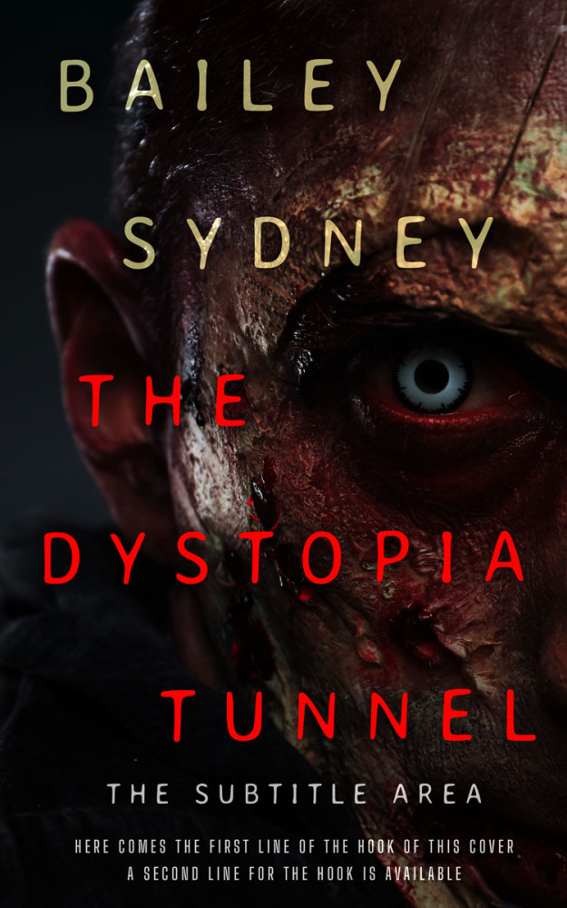 Front view of Night Rider #33468 - Premade Apocalyptica Book Cover