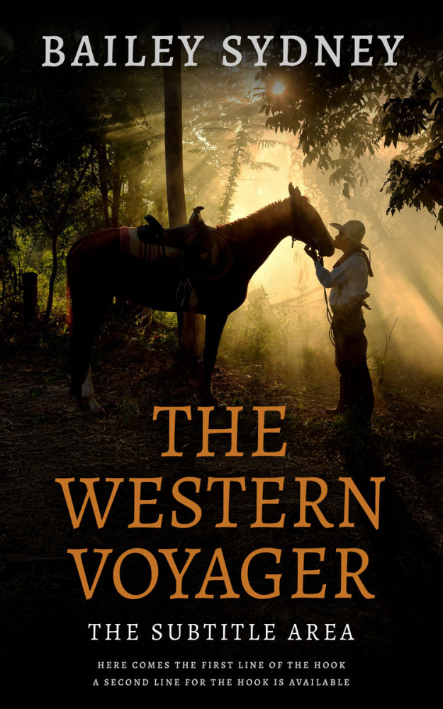 Front view of Twine #33516 - Premade Western Book Cover