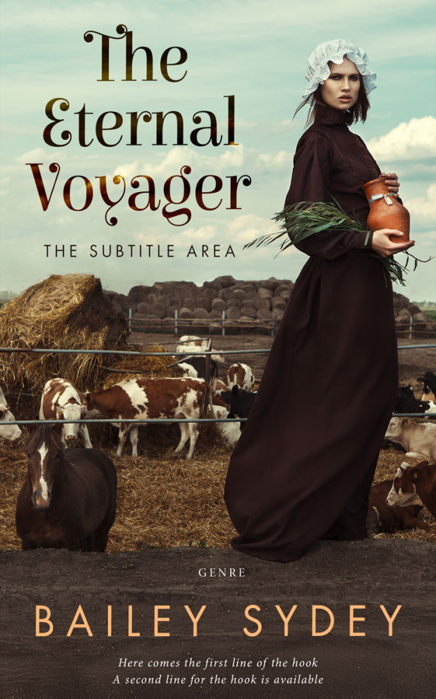 Front view of Pale Leaf #33544 - Premade Historical Book Cover