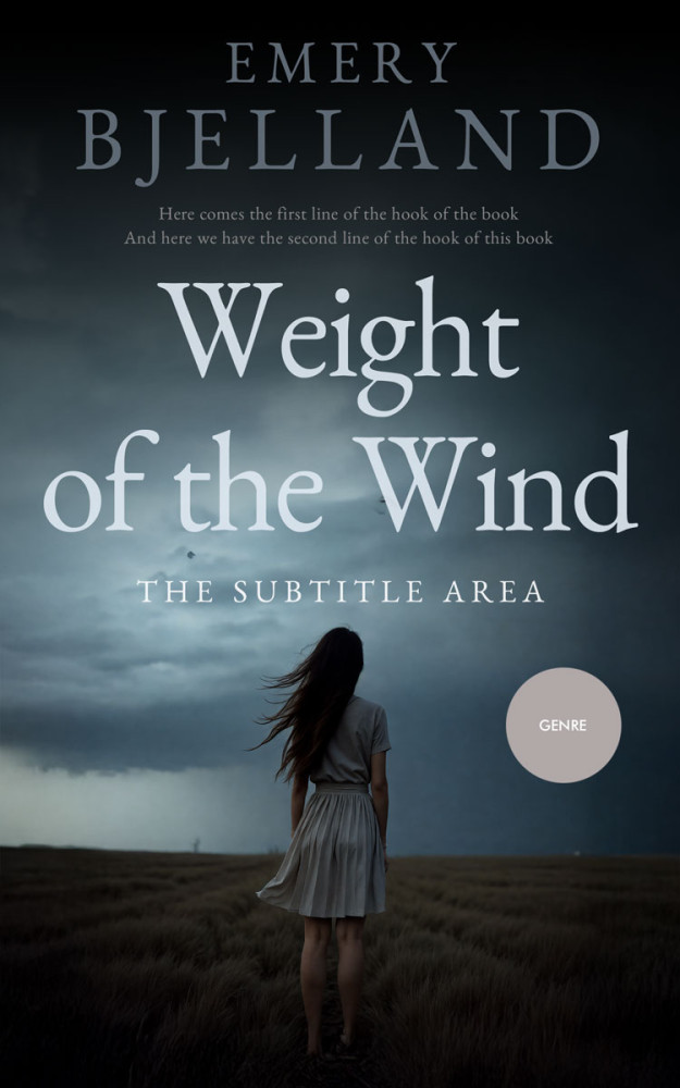 Front view of Shark #33556 - Premade Literary Fiction Book Cover