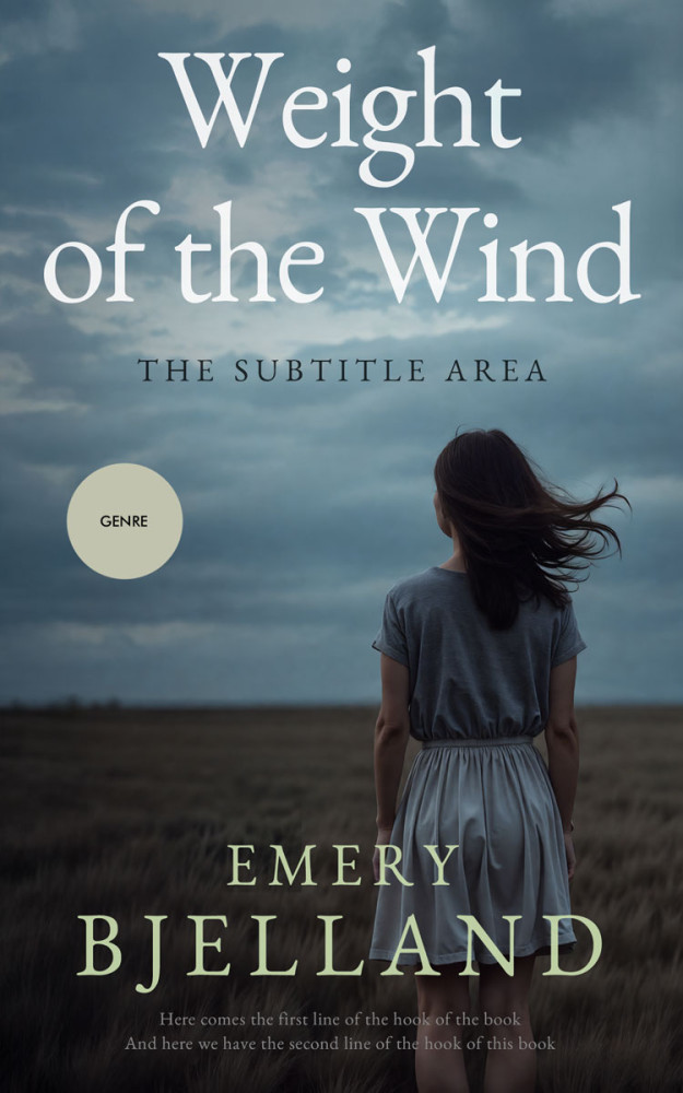 Front view of Nevada #33558 - Premade Literary Fiction Book Cover