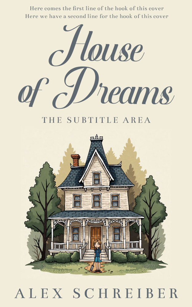 Front view of Merino #335731 - Premade Literary Fiction Book Cover