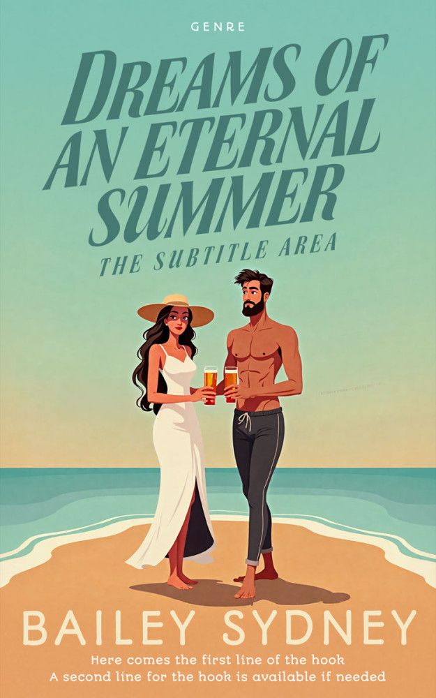 Front view of Summer Green #335773 - Premade Romance Book Cover