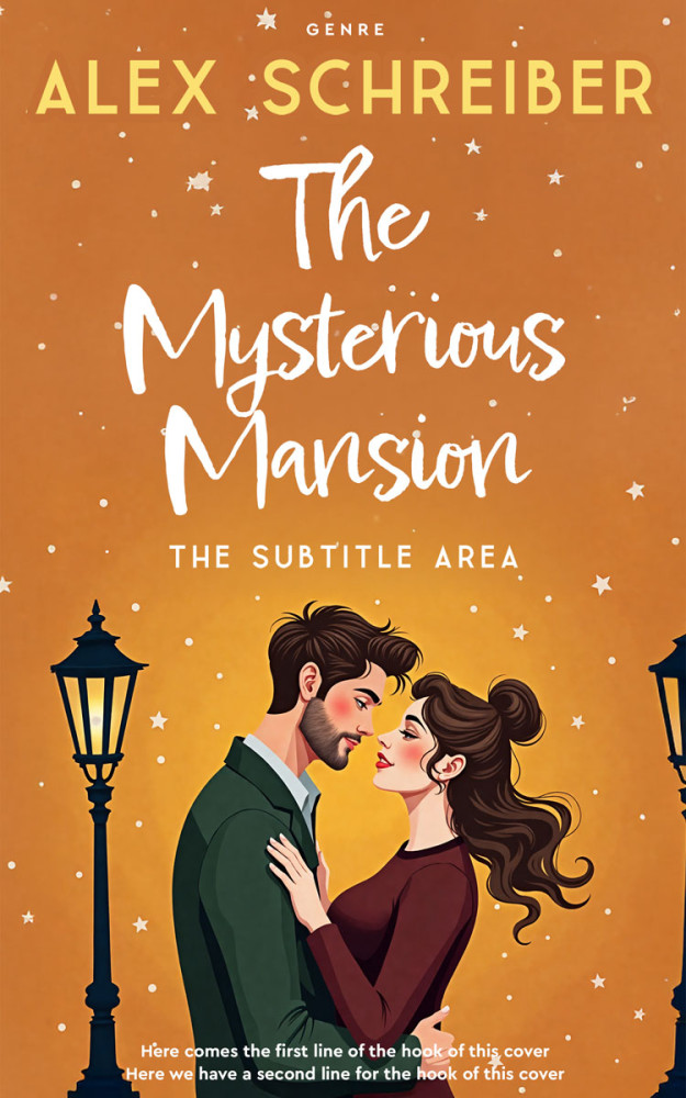 Front view of Raw Sienna #335777 - Premade Romance Book Cover