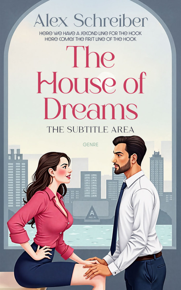 Front view of Bright Gray #335782 - Premade Romance Book Cover