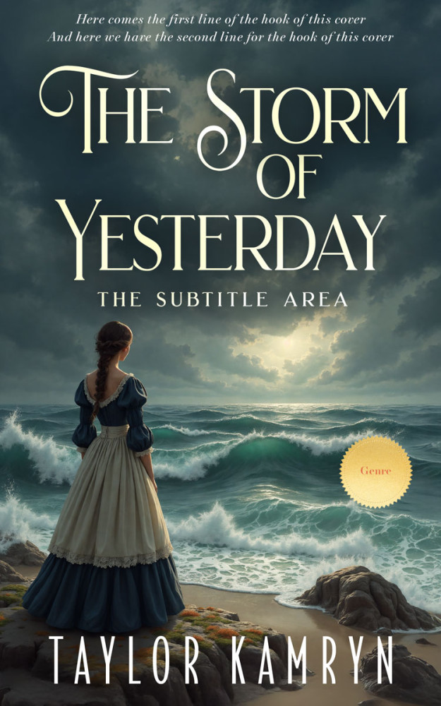 Front view of Outer Space #335786 - Premade Historical Book Cover