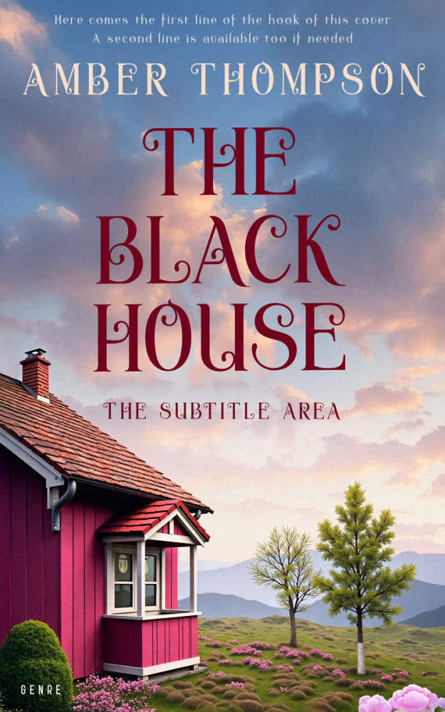 Front view of Pink Swan #335801 - Premade Literary Fiction Book Cover