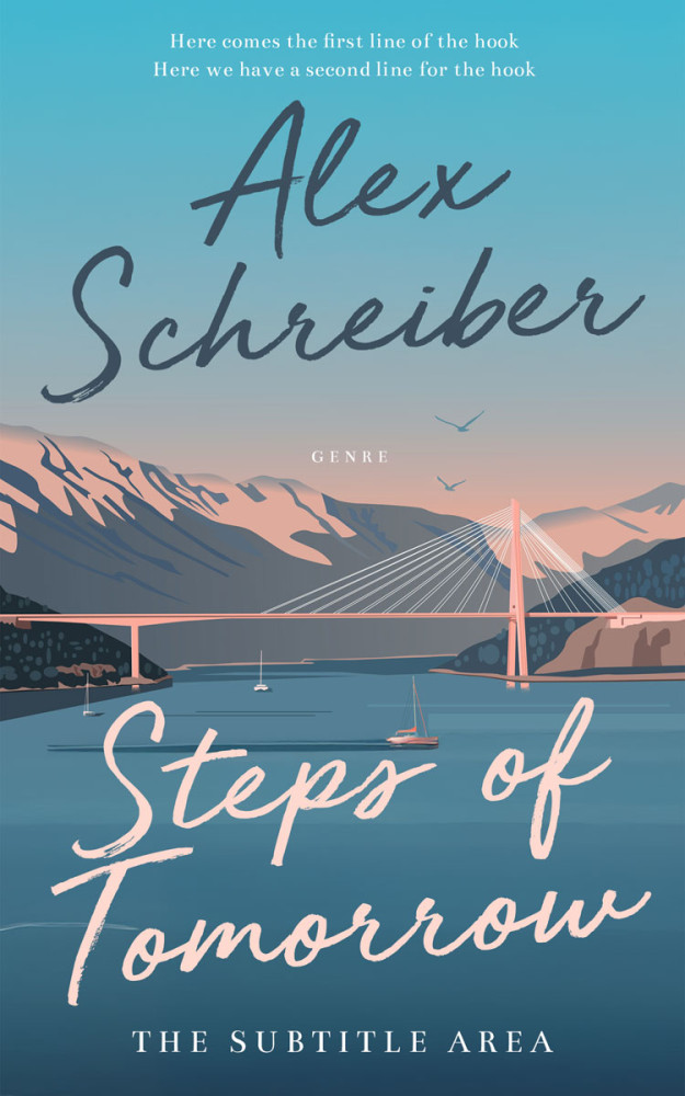 Front view of Smalt Blue #335823 - Premade Travel Book Cover