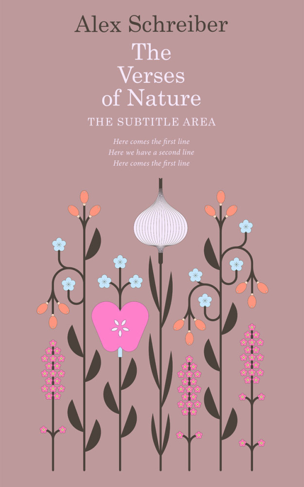 Front view of Thatch #335830 - Premade Poetry Book Cover