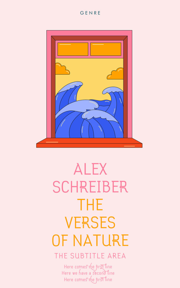 Front view of We Peep #335833 - Premade Poetry Book Cover