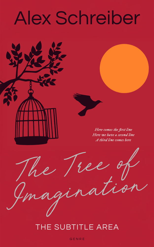 Front view of Tall Poppy #335841 - Premade Poetry Book Cover