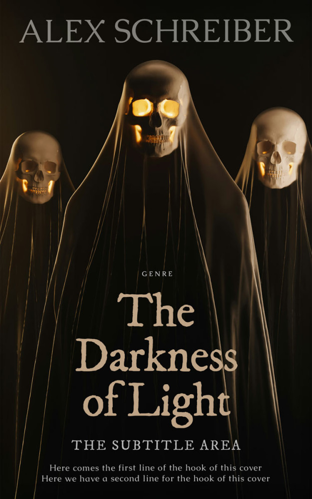 Front view of Oil #335889 - Premade Horror Book Cover