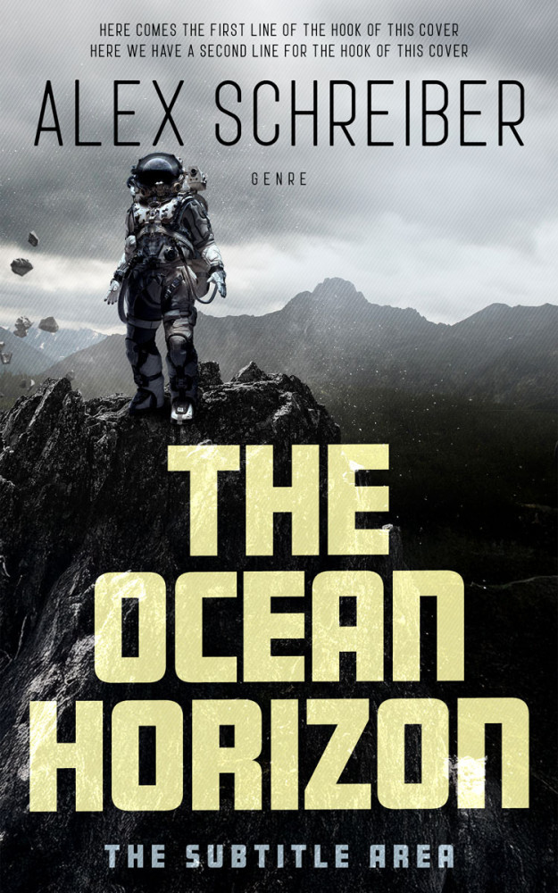 Front view of Foggy Gray #335909 - Premade Science Fiction Book Cover