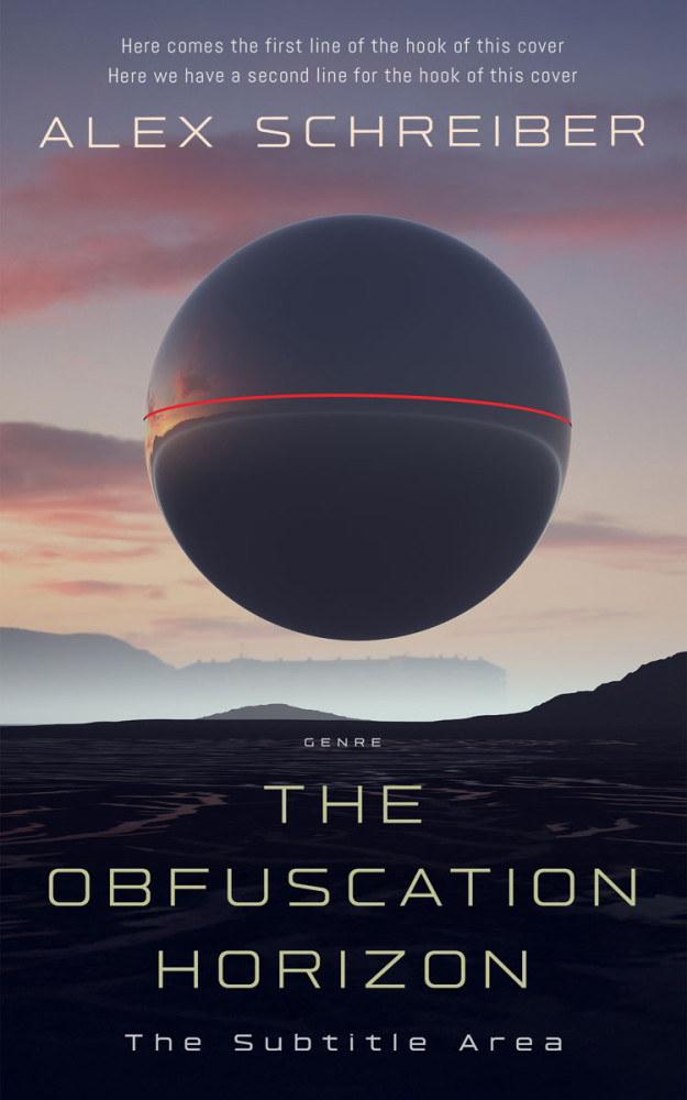 Front view of Steel Gray #335963 - Premade Science Fiction Book Cover