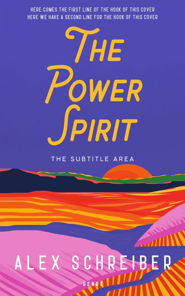 Front view of Blue Violet #335966 - Premade Abstract Book Cover