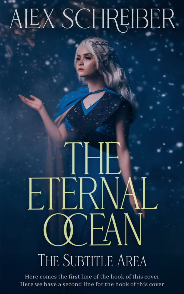 Front view of Elephant #33604 - Premade Fantasy Book Cover