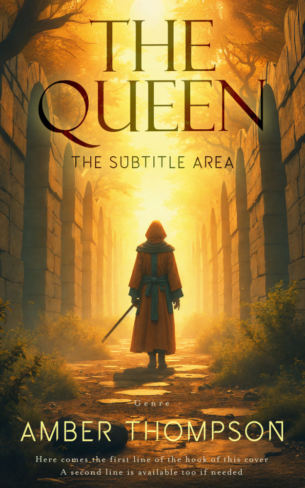 Front view of Dallas #33640 - Premade Fantasy Book Cover