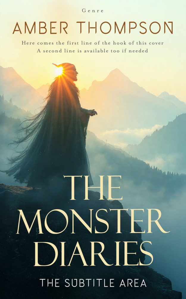 Front view of Fall Green #33649 - Premade Fantasy Book Cover