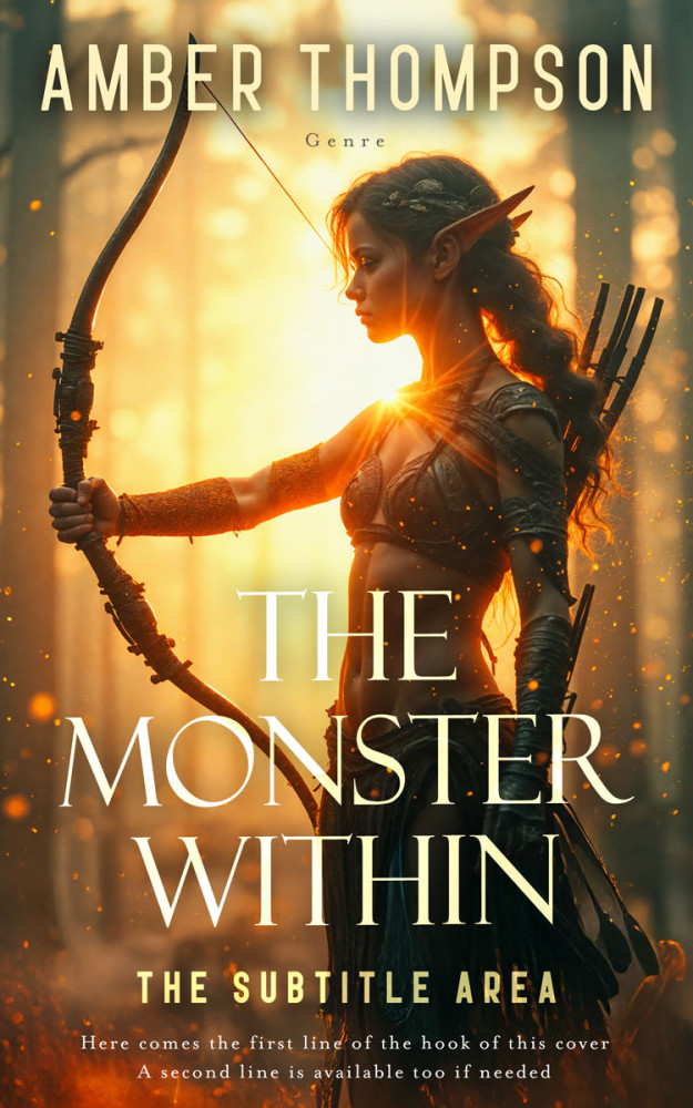 Front view of Old Copper #33651 - Premade Fantasy Book Cover