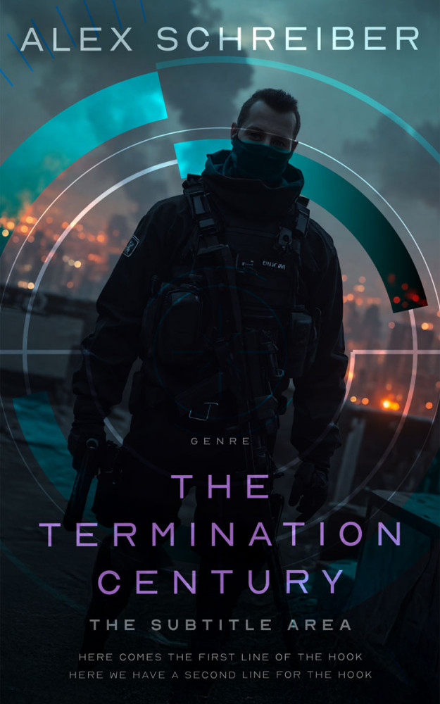 Front view of Bunker #33704 - Premade Science Fiction Book Cover