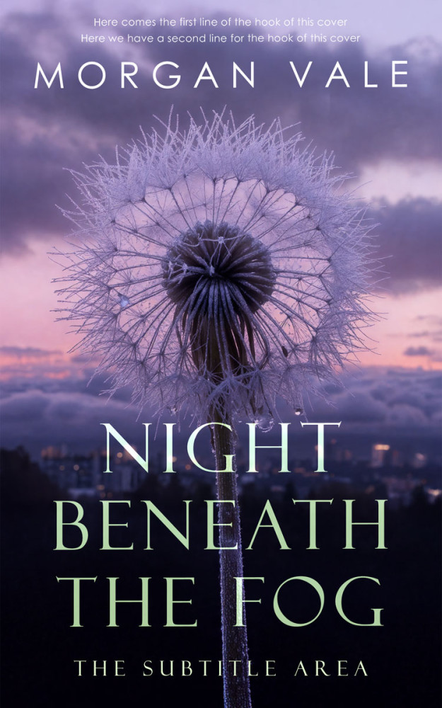 Front view of Dolphin #33741 - Premade Literary Fiction Book Cover