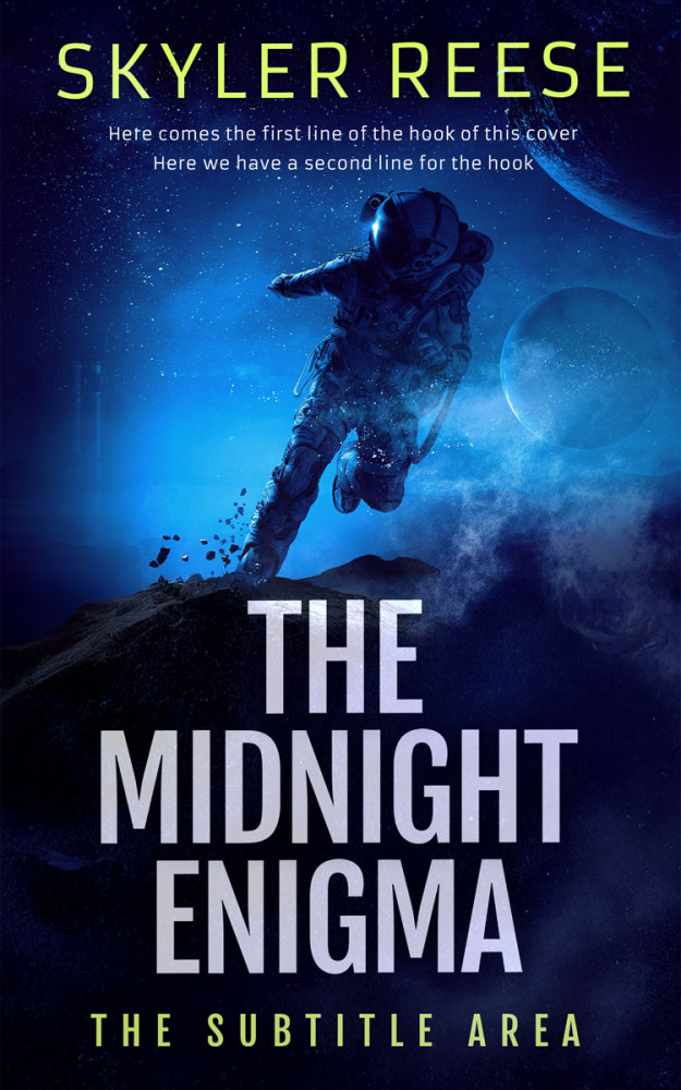 Front view of Black Pearl #33841 - Premade Science Fiction Book Cover