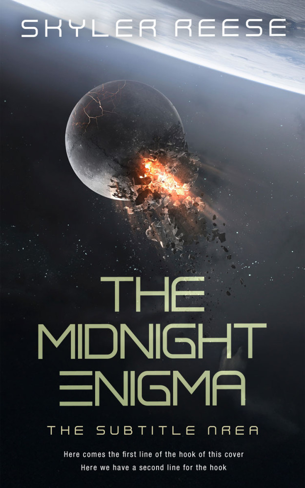 Front view of Shark #33855 - Premade Apocalyptica Book Cover