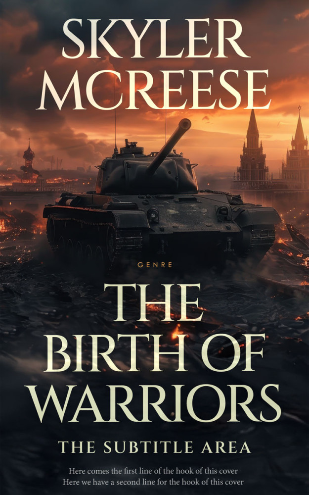 Front view of Shark #33926 - Premade Historical Book Cover