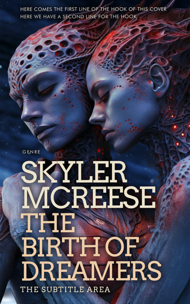 Front view of Steel Gray #33941 - Premade Science Fiction Book Cover