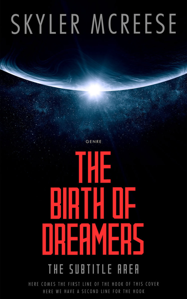 Front view of Ebony #33948 - Premade Science Fiction Book Cover | BookCoverZone