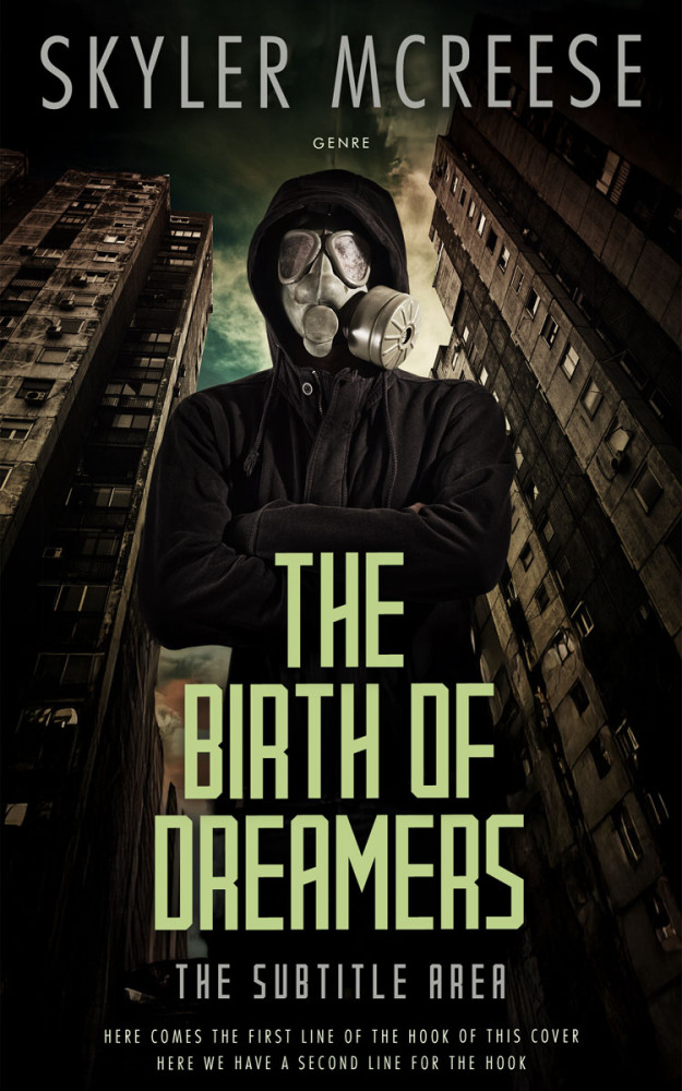 Front view of Rangoon Green #33951 - Premade Apocalyptica Book Cover