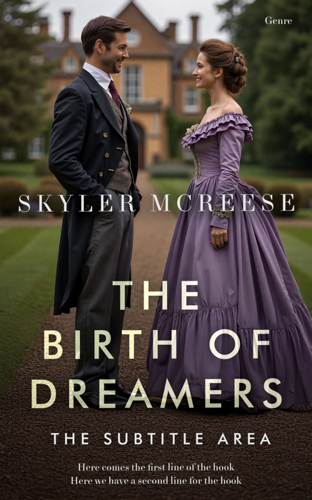 Front view of Birch #33983 - Premade Historical Book Cover