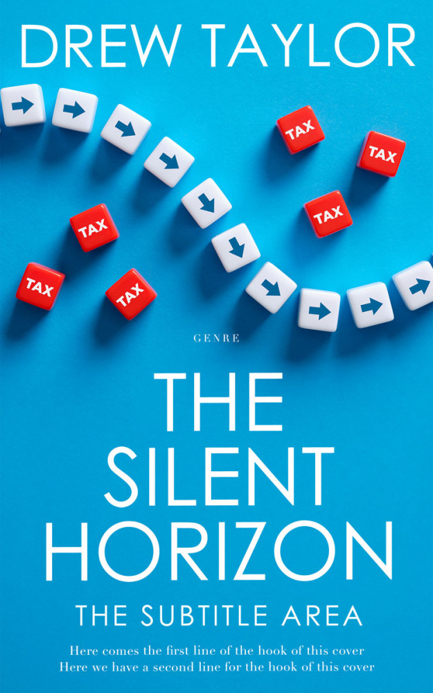 Front view of Cerulean #34025 - Premade Business Book Cover