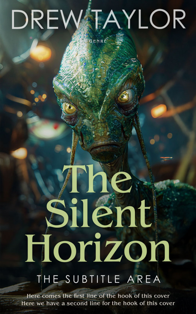 Front view of Outer Space #34040 - Premade Science Fiction Book Cover