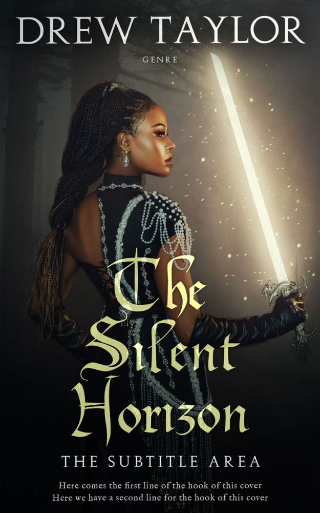 Front view of Heavy Metal #34047 - Premade Fantasy Book Cover