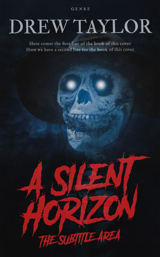 Front view of Bunker #34054 - Premade Horror Book Cover