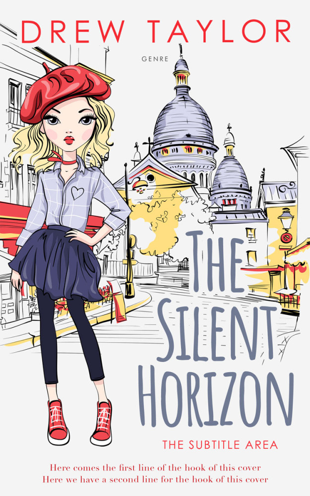 Front view of Bright Gray #34064 - Premade Travel Book Cover