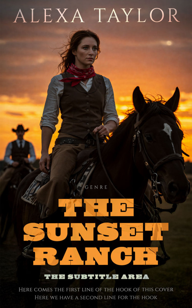 Front view of Raw Sienna #34103 - Premade Mystery & Thriller & Suspense Book Cover