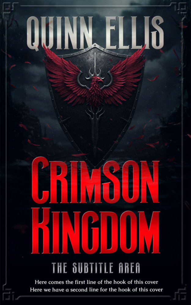 Front view of Flush Mahogany #34133 - Premade Fantasy Book Cover