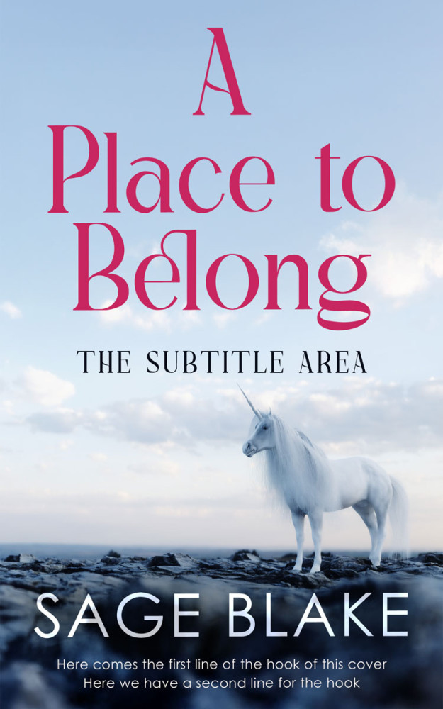 Front view of Botticelli #34148 - Premade Fantasy Book Cover