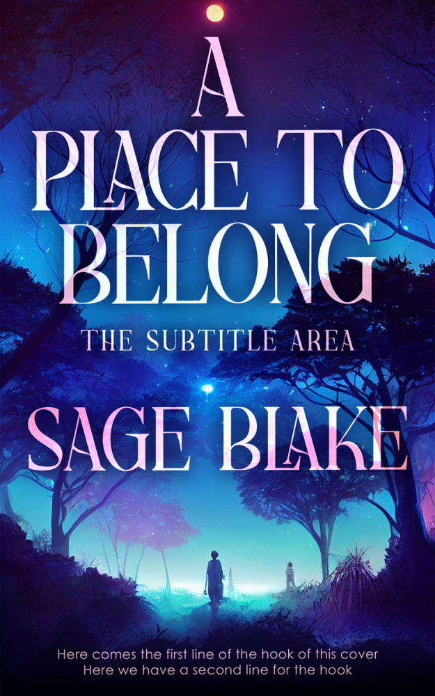 Front view of Lucky Point #34159 - Premade Fantasy Book Cover