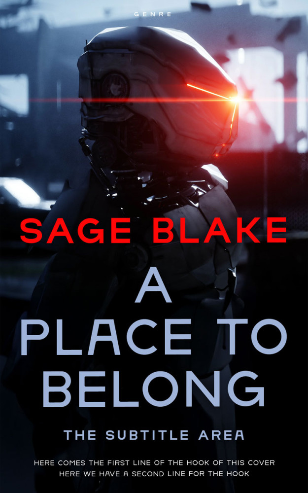 Front view of Lily #34179 - Premade Apocalyptica Book Cover