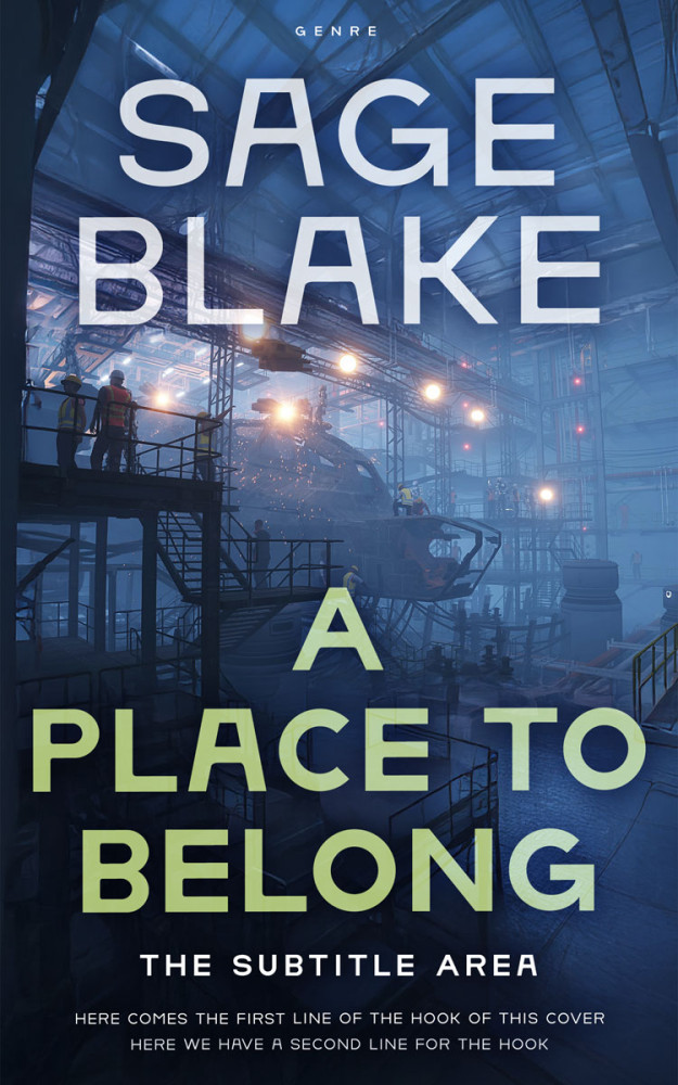 Front view of San Juan #34180 - Premade Science Fiction Book Cover