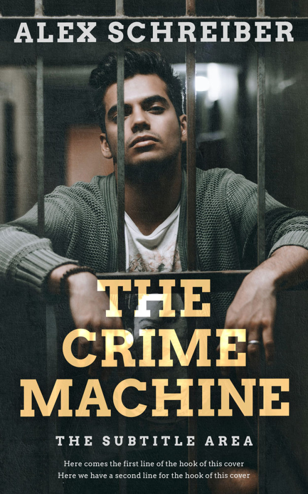 Front view of Heavy Metal #34207 - Premade Mystery & Thriller & Suspense Book Cover