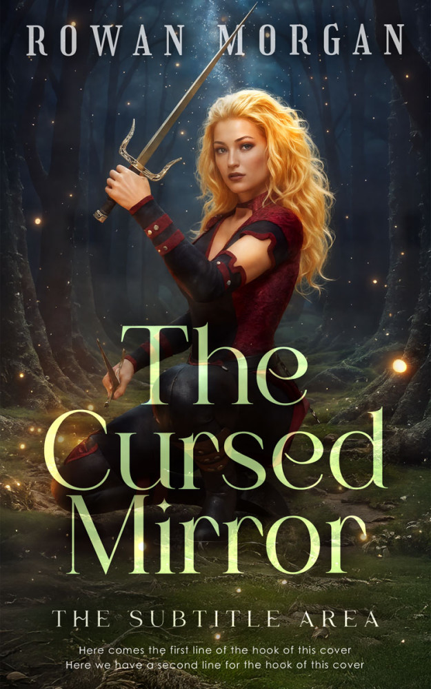 Front view of Heavy Metal #34234 - Premade Fantasy Book Cover | BookCoverZone