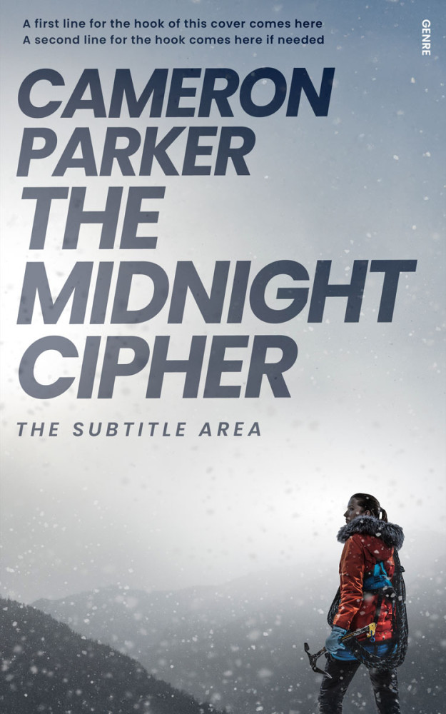 Front view of Silver Sand #34332 - Premade Action & Adventure Book Cover