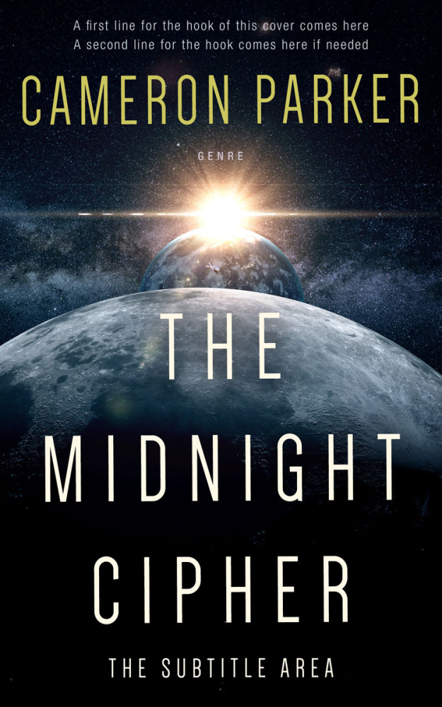 Front view of Ash #34352 - Premade Science Fiction Book Cover