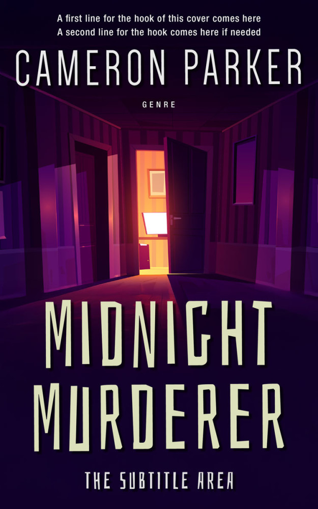 Front view of Black Rock #34357 - Premade Mystery & Thriller & Suspense Book Cover