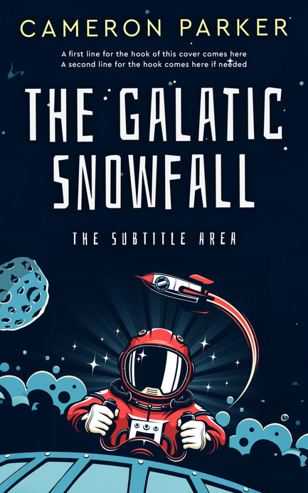 Front view of Black Pearl #34371 - Premade Science Fiction Book Cover